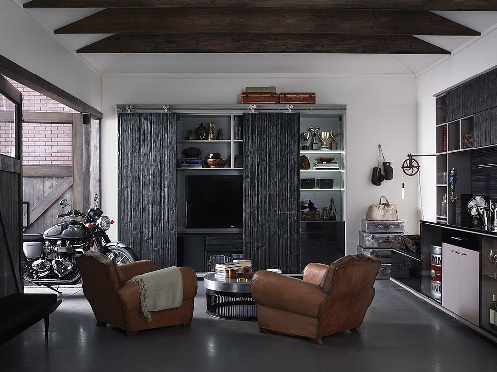 Garage with Male Living Space Ideas