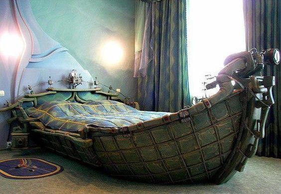 Steampunk Heavy Metal Boat Bed