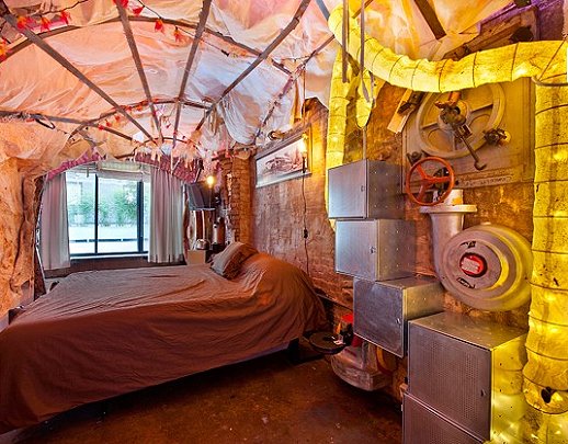 Steampunk Industrial Style Bedroom