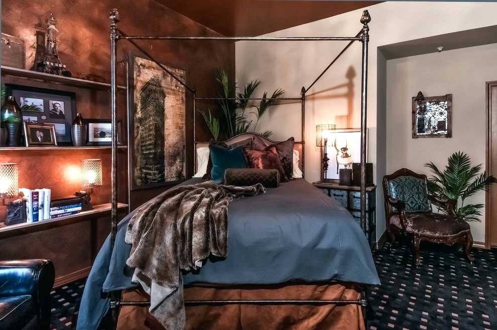 Old Fashion Four Poster Steampunk Bedroom