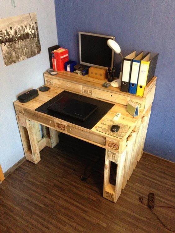 Double Level Pallet Desk