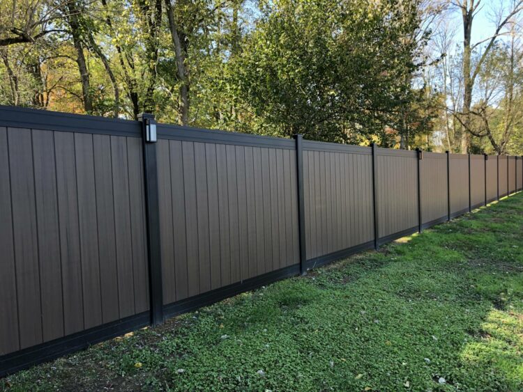 Dark Brown Vinyl Fence