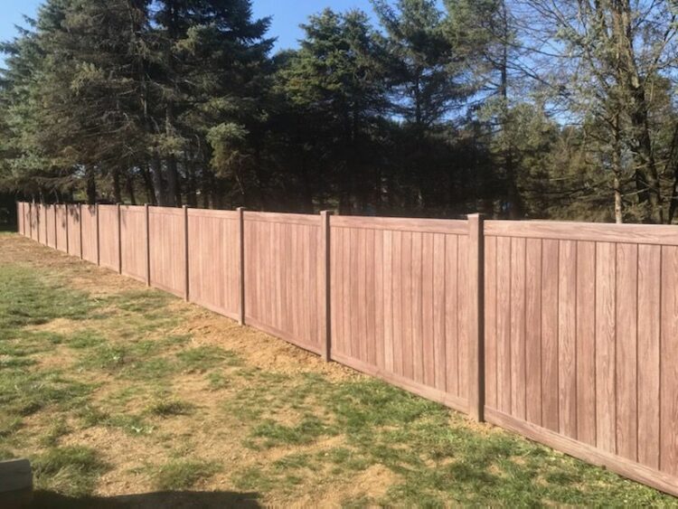 Light Brown Vinyl Fence