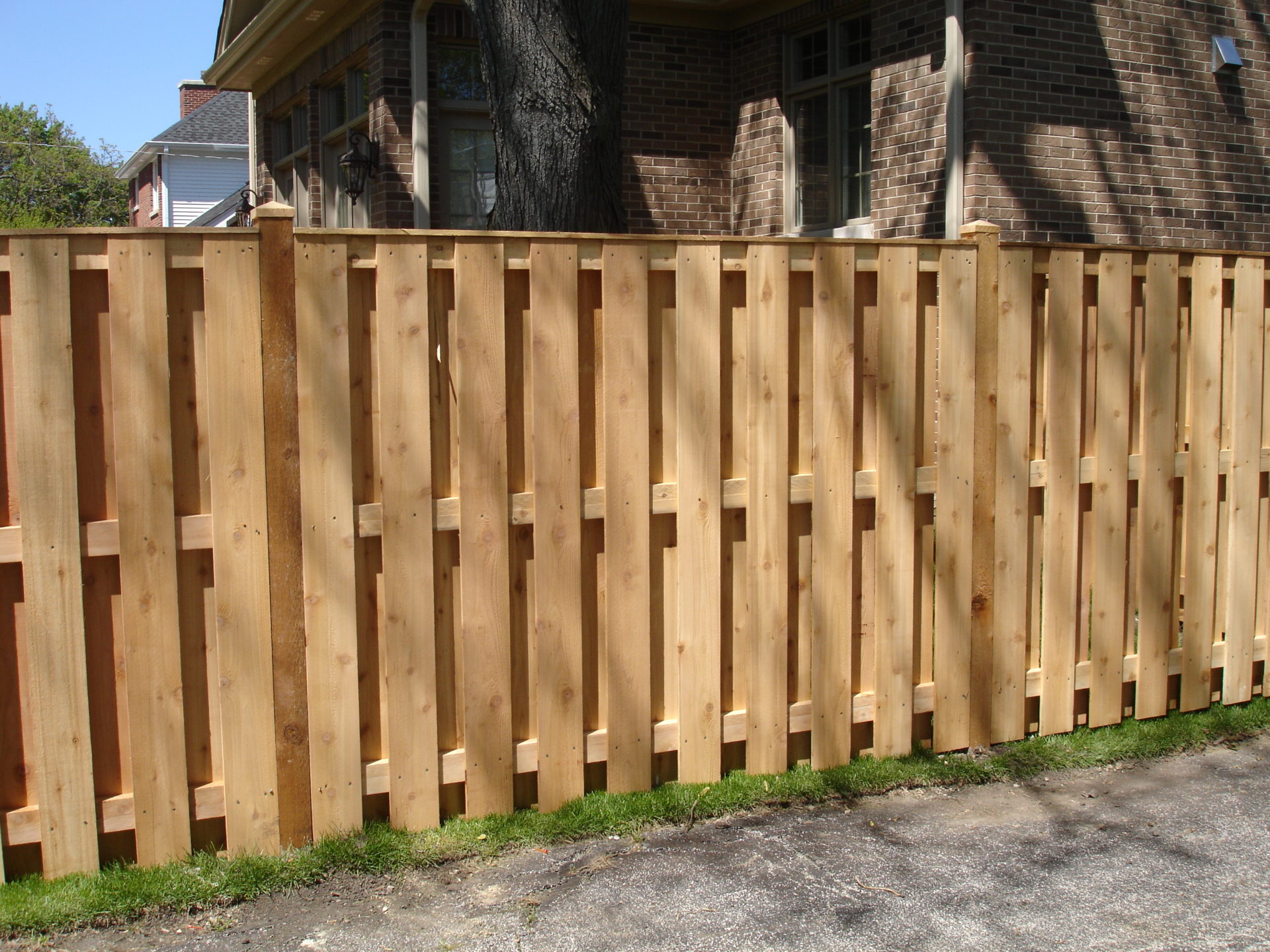 Natural Shadowbox Wood Fence