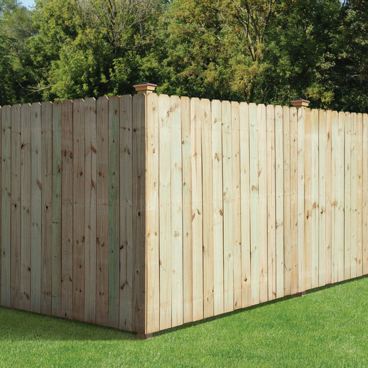 Pine Wood Privacy Fence