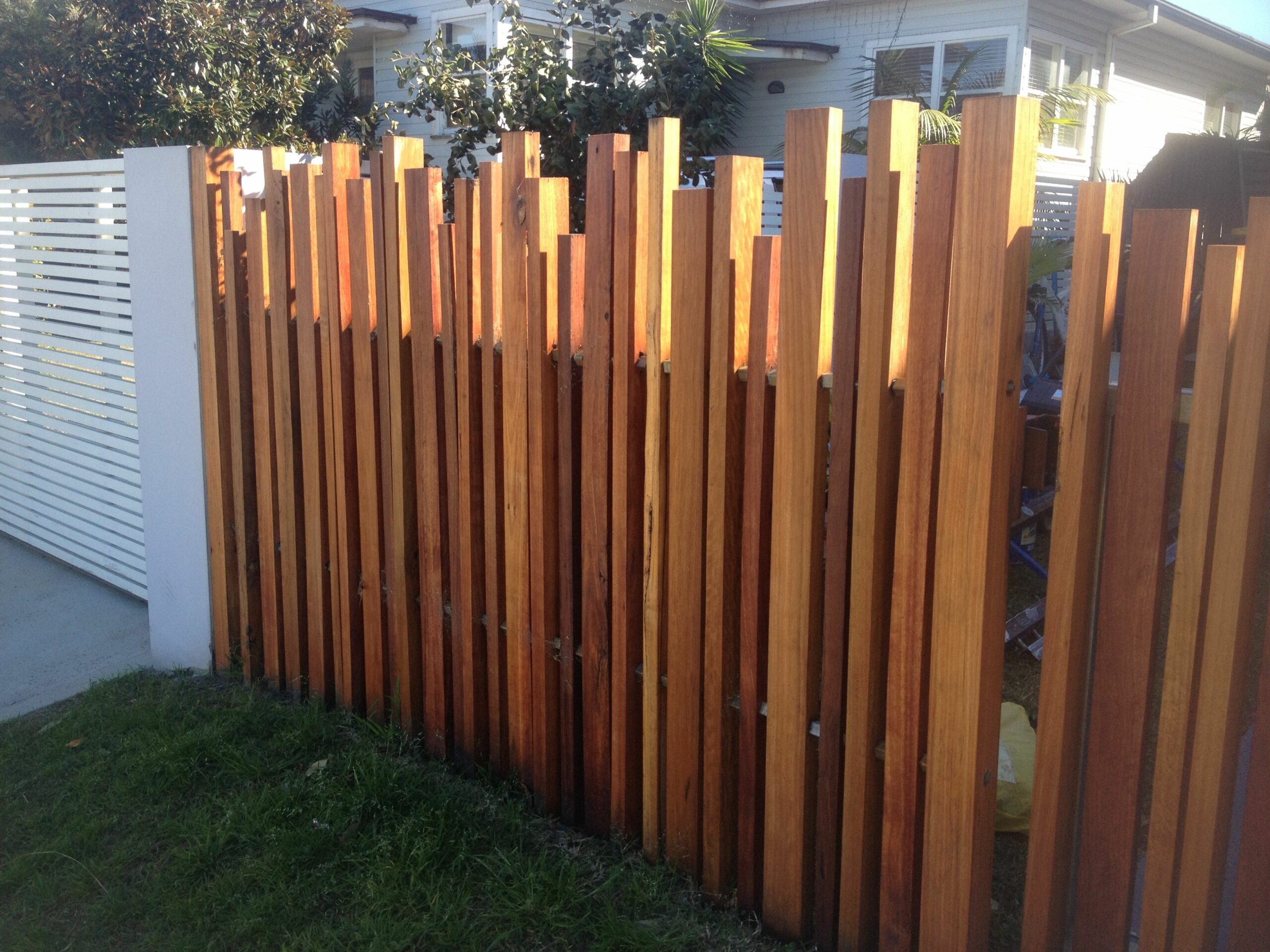 Uneven Wood Fence