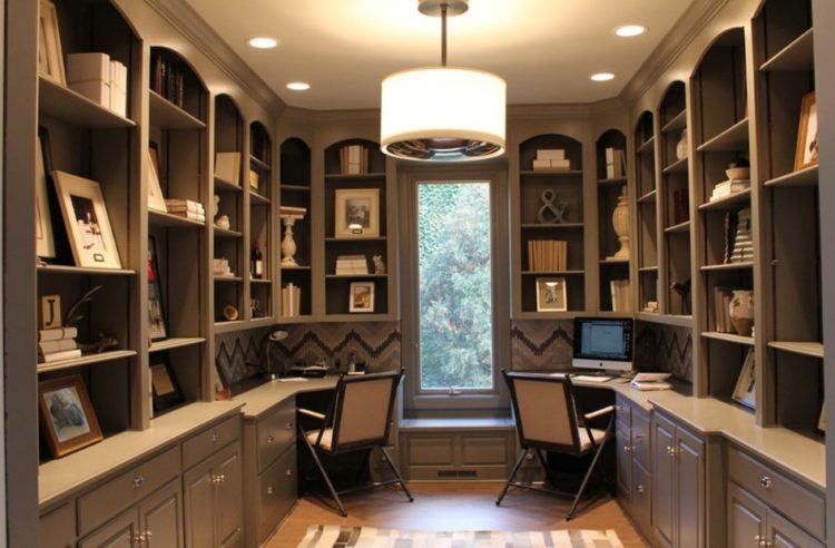 25 Wonderful Two Person Desk Design For Your Home Office