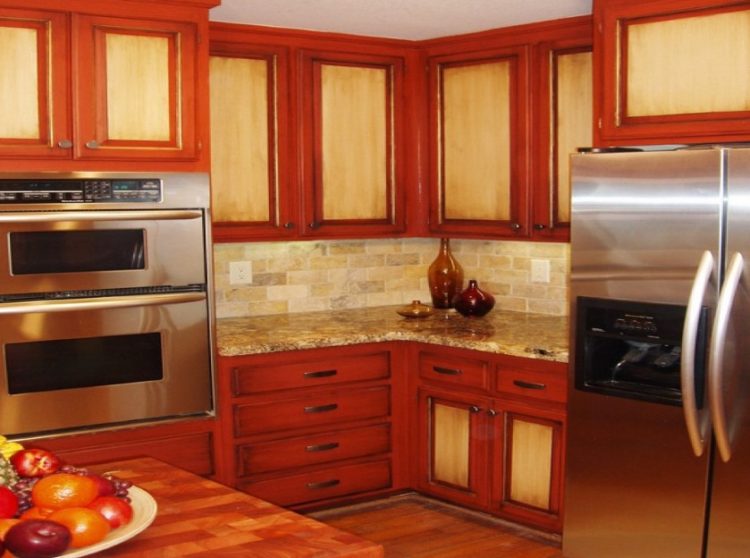 Two Tone Kitchen Cabinet with Lovely Design Ideas