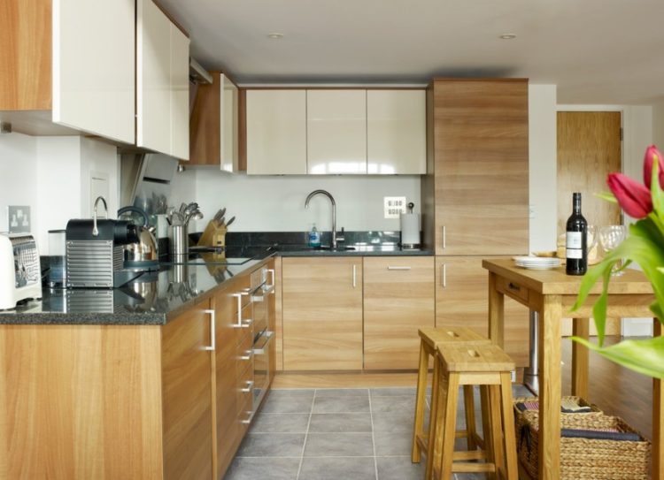 Two Tone Kitchen Cabinet with Lovely Design Ideas