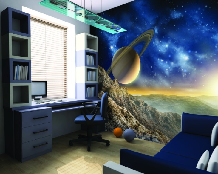 Wonderful Space Theme Room Design For Children - TSP Home Decor