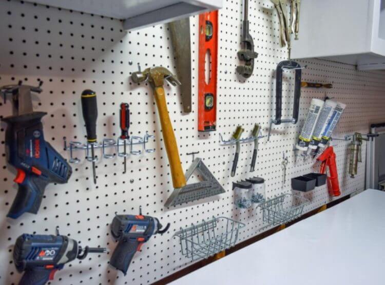 47 Easy DIY Pegboard Ideas to Get Organized of Everything